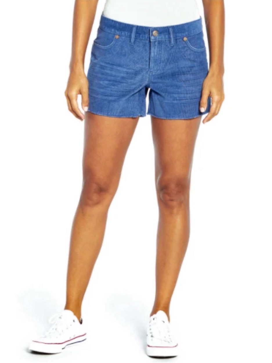 New Gap Women's Raw Edge Hem Corduroy Shorts Size 12 $49.95 Retail